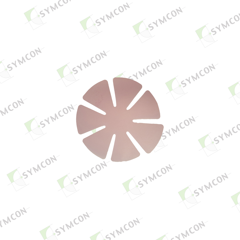 Pink, 2nd Fine Pad for Plastic, 3 micron, 76mm, 7-Leaf, 500/roll