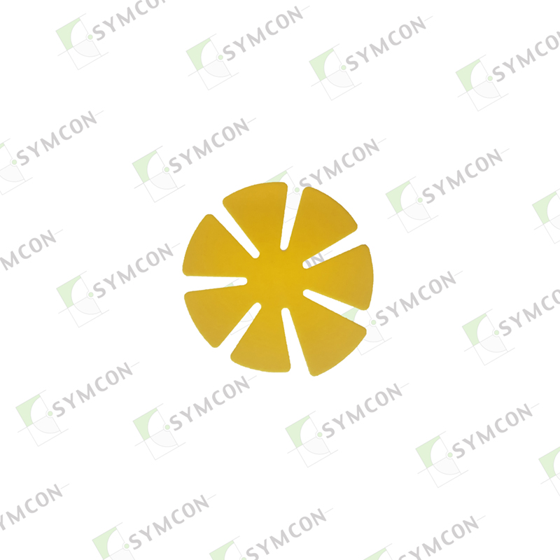 Polish Pad, Premium Yellow, 76 & 83mm, 7-Leaf w/tab, 250/roll