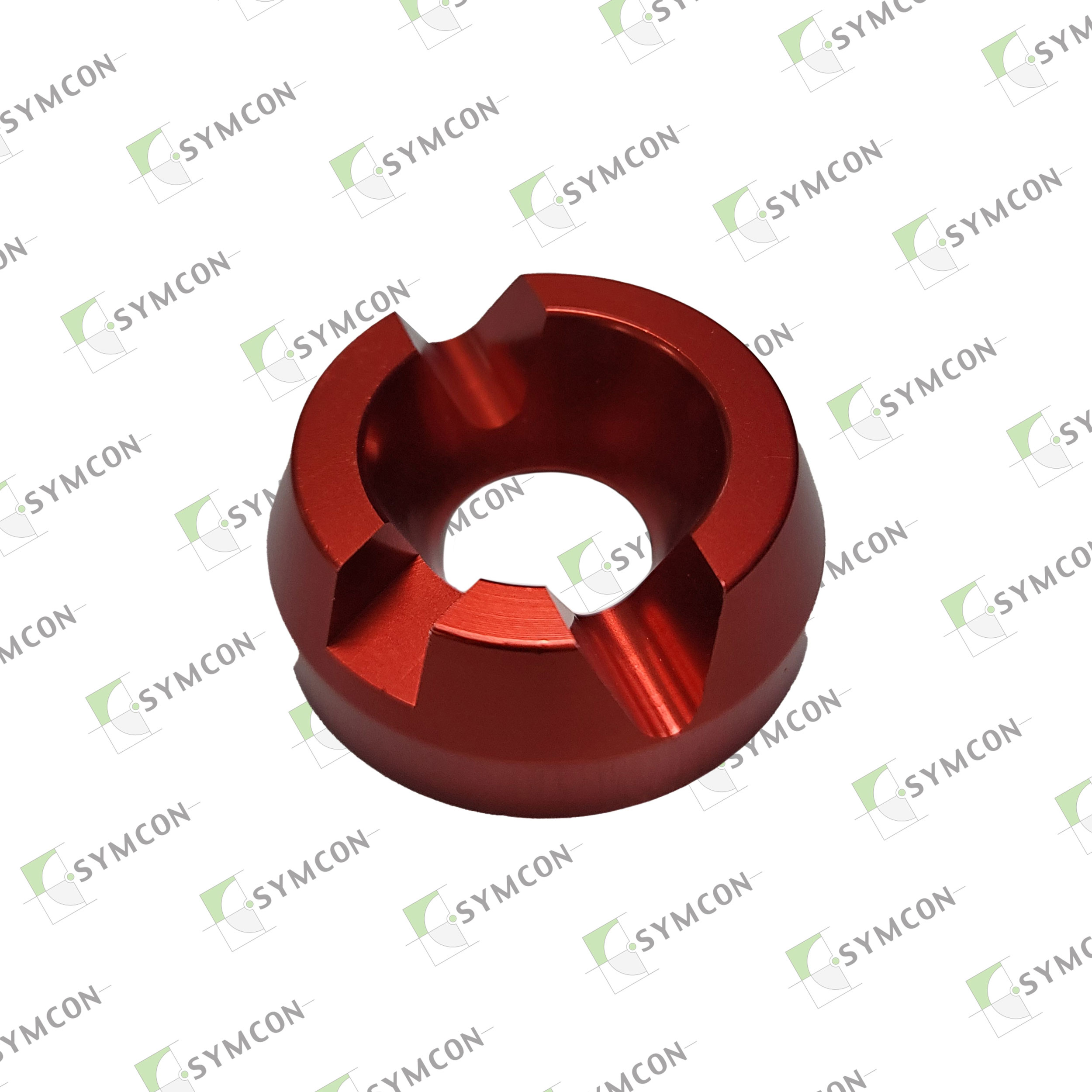 Lens Surface Block, Red, 3-Slots for Schneider